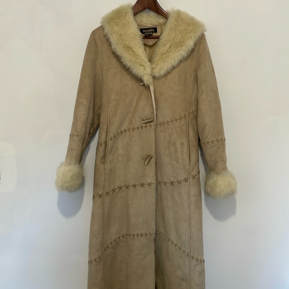 Novelti ‘Adorable Junior’ XS Long Jacket Faux Suede Fur Winter Jacket